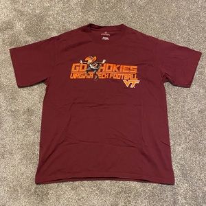 ESPNU Virginia Tech Hokies Show Your Colors Maroon Shirt Size L